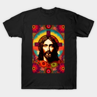 Jesus Christ Psychedelic Pop Art T-Shirt